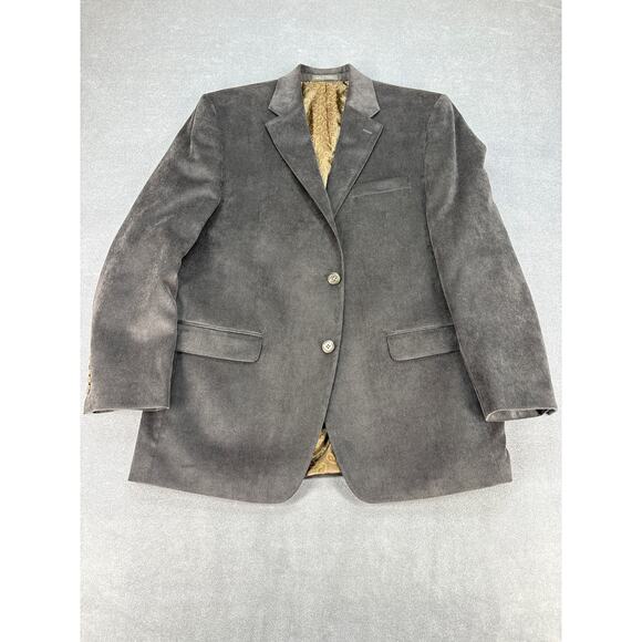 Chaps Other - Chaps Classic-Fit Corduroy Stretch Sport Coat (Dark Gray, 42 Regular) Paisley